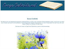 Tablet Screenshot of kurze-gedichte.net